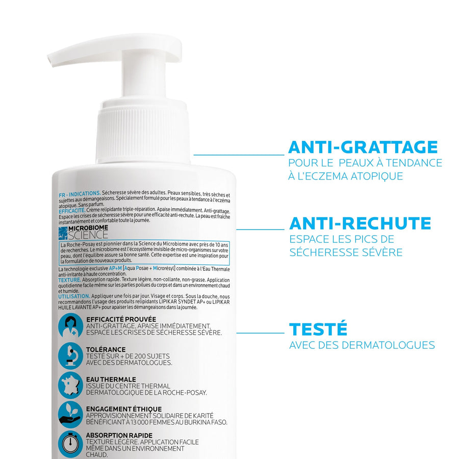 LIPIKAR CRÈME AP+M CRÈME HYDRATANTE CORPS