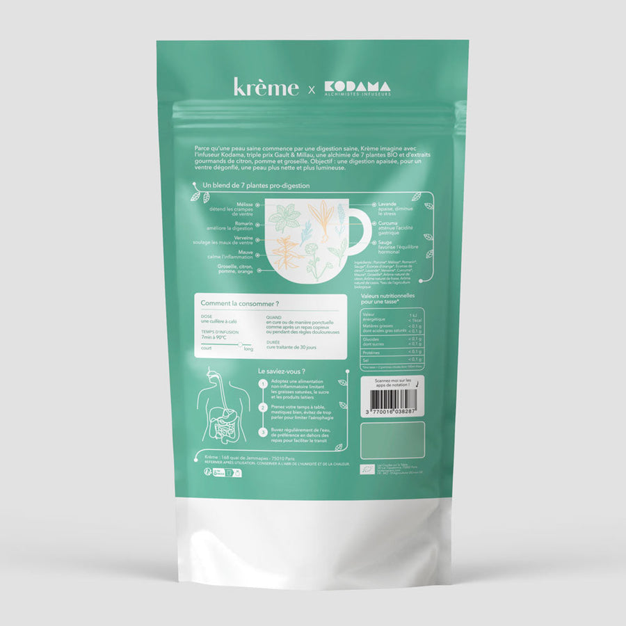 Infusion bio digestion & peau saine